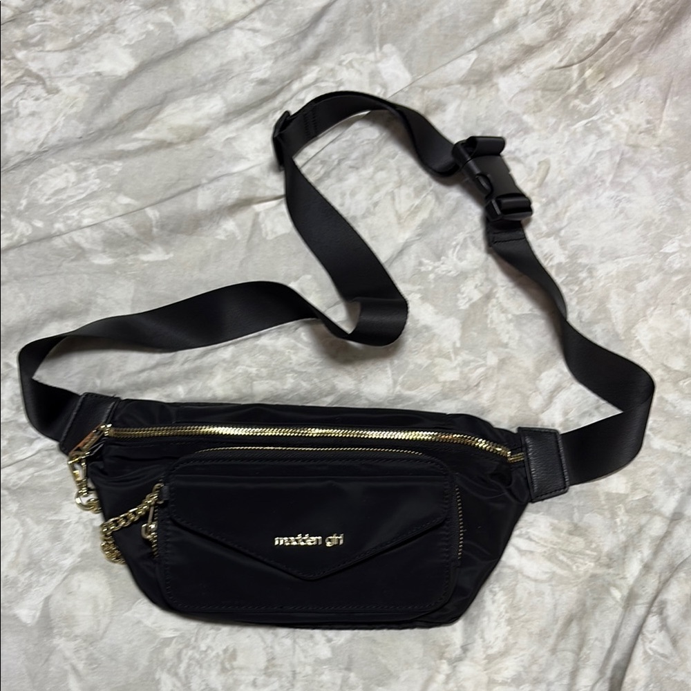 Madden Girl Belt Bag with Gold Accents